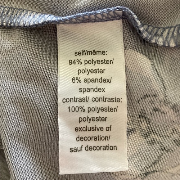 Maurices Women's Medium Tank Top Floral Purple Crochet Sheer Shoulder - Picture 7 of 7